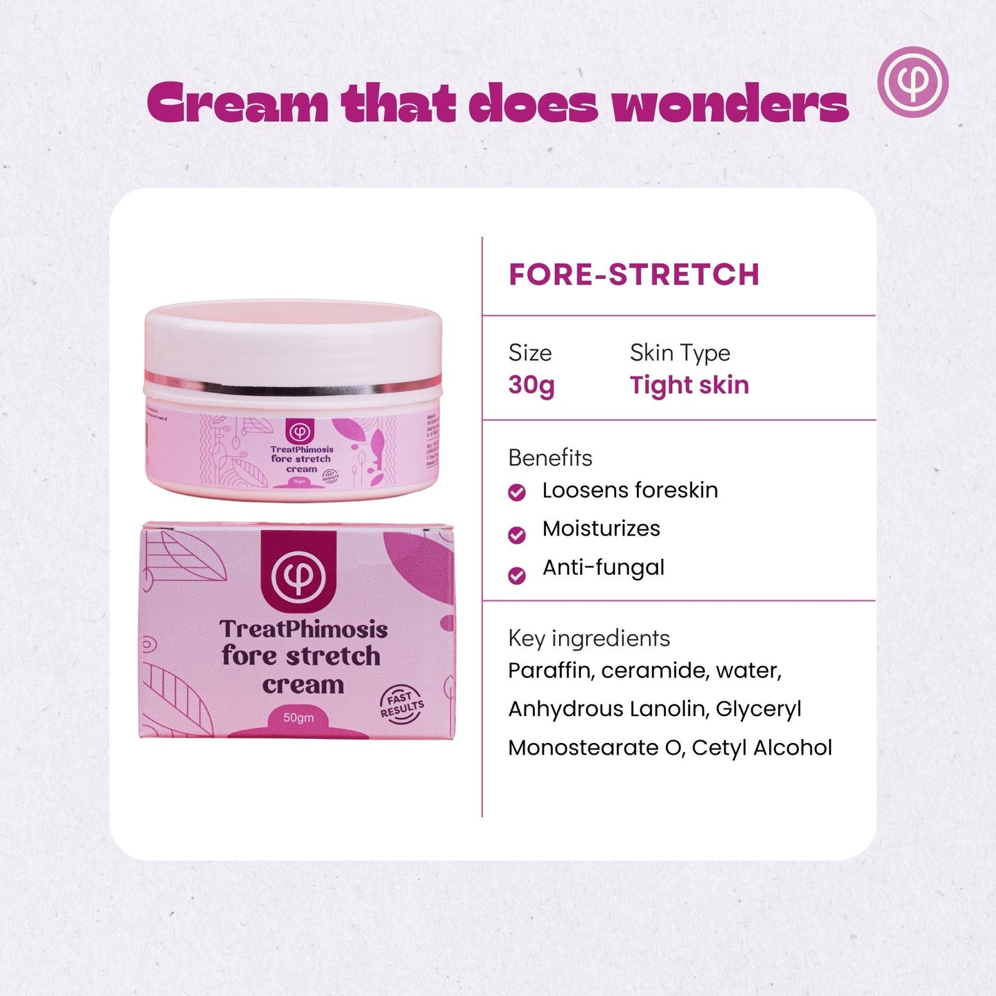 Treat Phimosis stretching rings (20 rings), fore-stretch cream, phimosis oil, ring removal tool & information booklet on treating phimosis at home