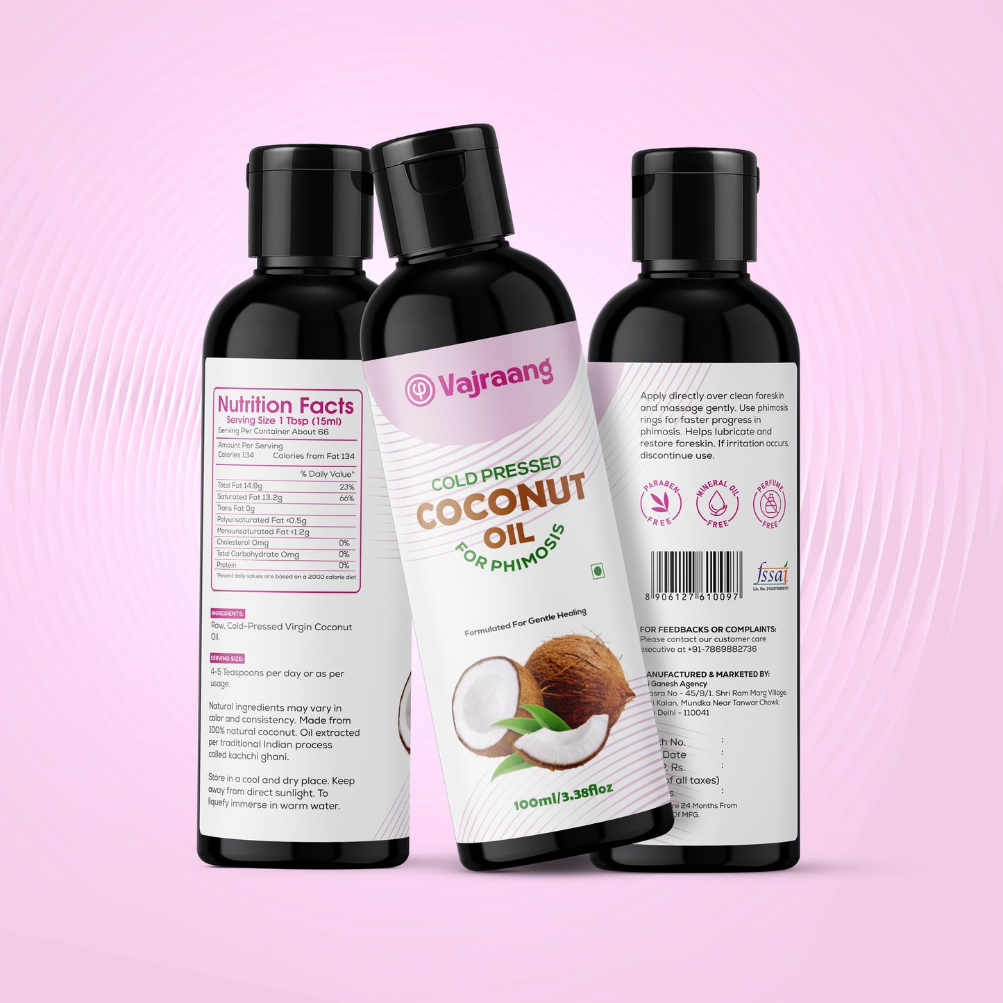 Extra Virgin coconut oil for phimosis (cold pressed)