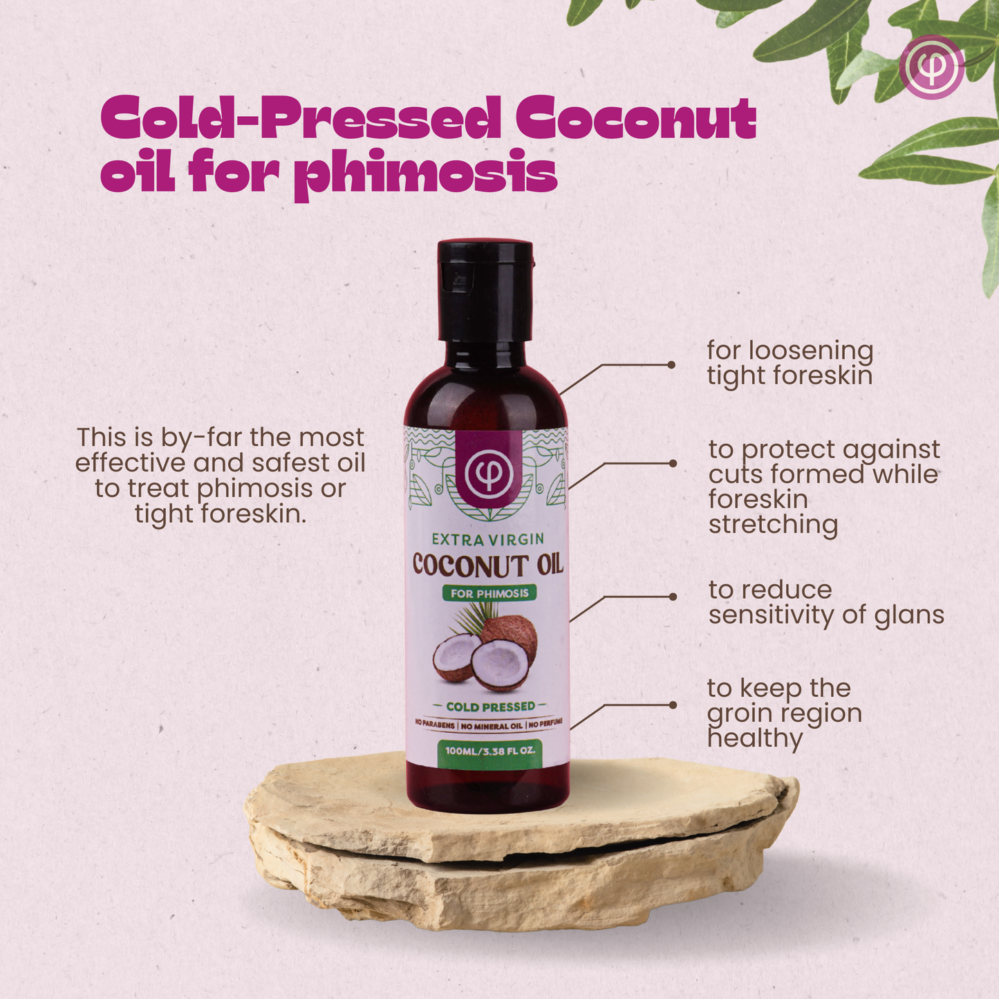 Phimosis Rings Kit (20 rings) with Extra-Virgin coconut oil, tool and user guide