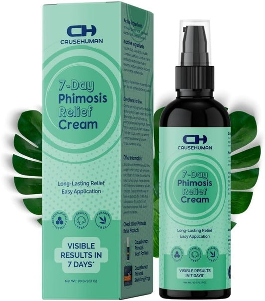 7-Day Phimosis Cream | Steroid-Free Treatment for Fast Relief at Home | Visible Results in 7 Days* | 90g