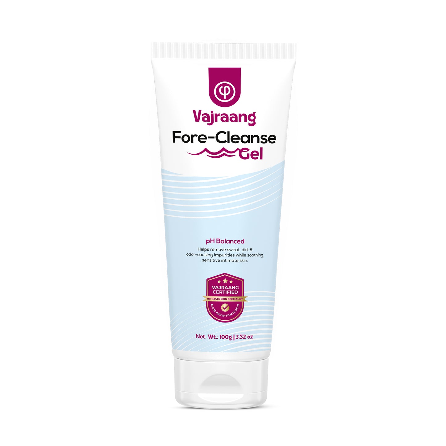 Vajraang Fore-Cleanse Gel - pH Balanced - Phimosis and Balanitis Wash - 100ml