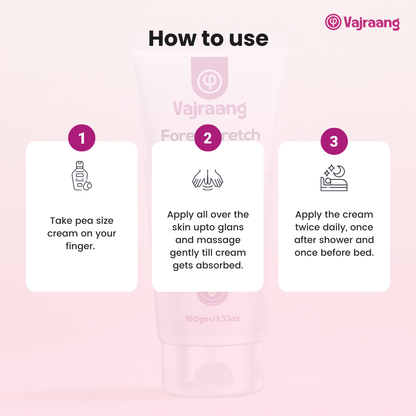 Vajraang Fore-Stretch Cream – Moisturizing Care that Softens & Relieves Tight Skin (100 g)