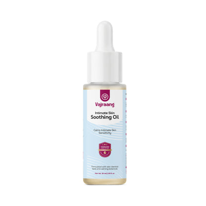 Vajraang Intimate Skin Soothing Oil - For Hyper-sensitive glans - 30ml - Relaxes and soothes hypersensitivity in just 30 days